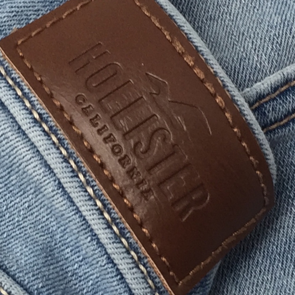 Hollister Jeans Holes Low Rise Super Skinny Crop - Picture 7 of 10